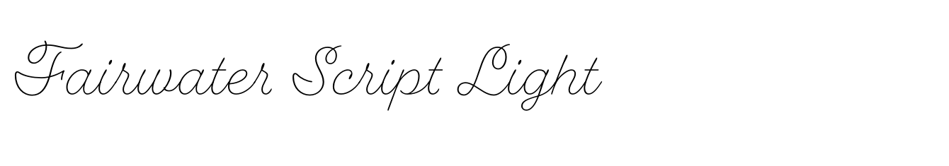 Fairwater Script Light